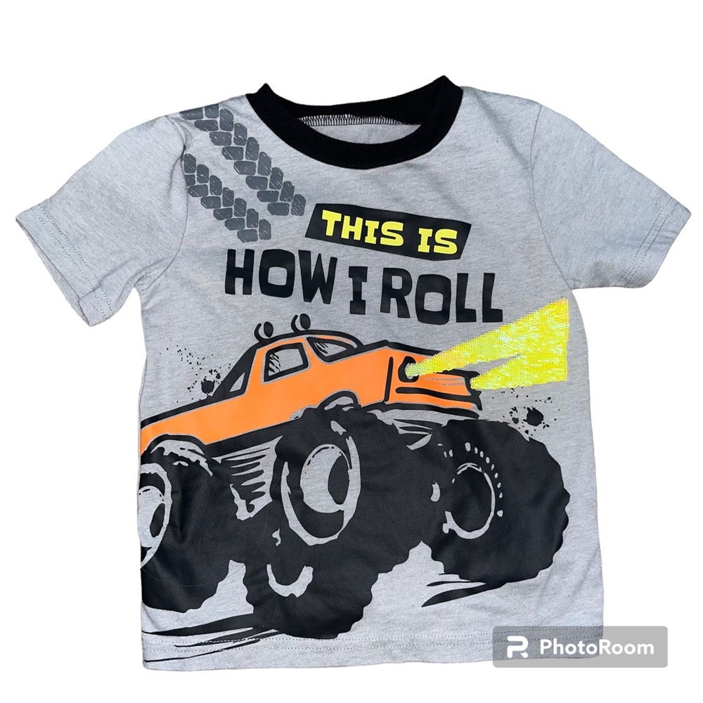 Kidgets boys size 3T monster truck tee shirt